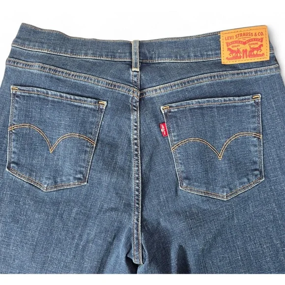 Levis 311 Shaping Skinny Jeans Womens 31 Dark Wash Blue Denim Stretch - Picture 11 of 12